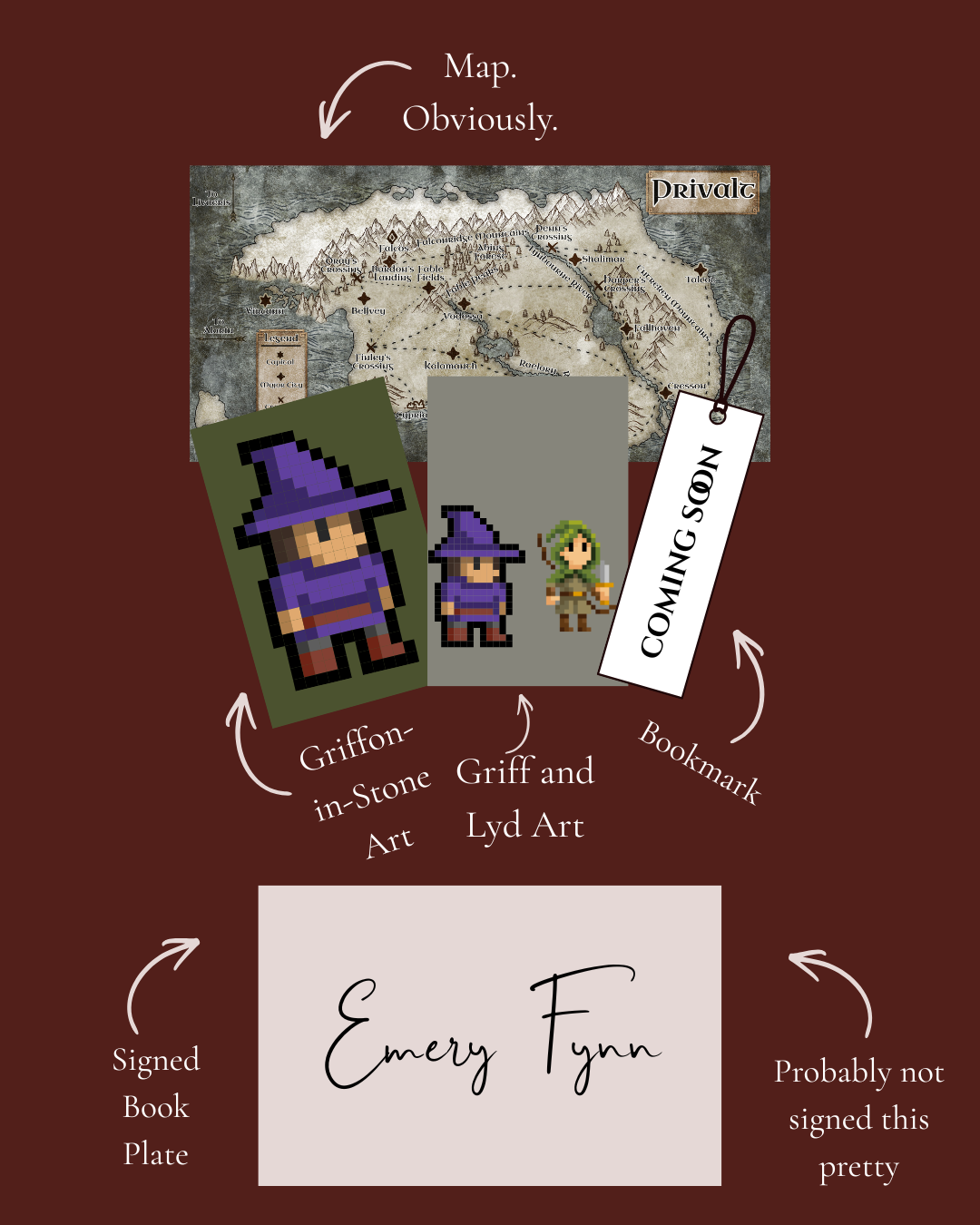 Bookplate and swag