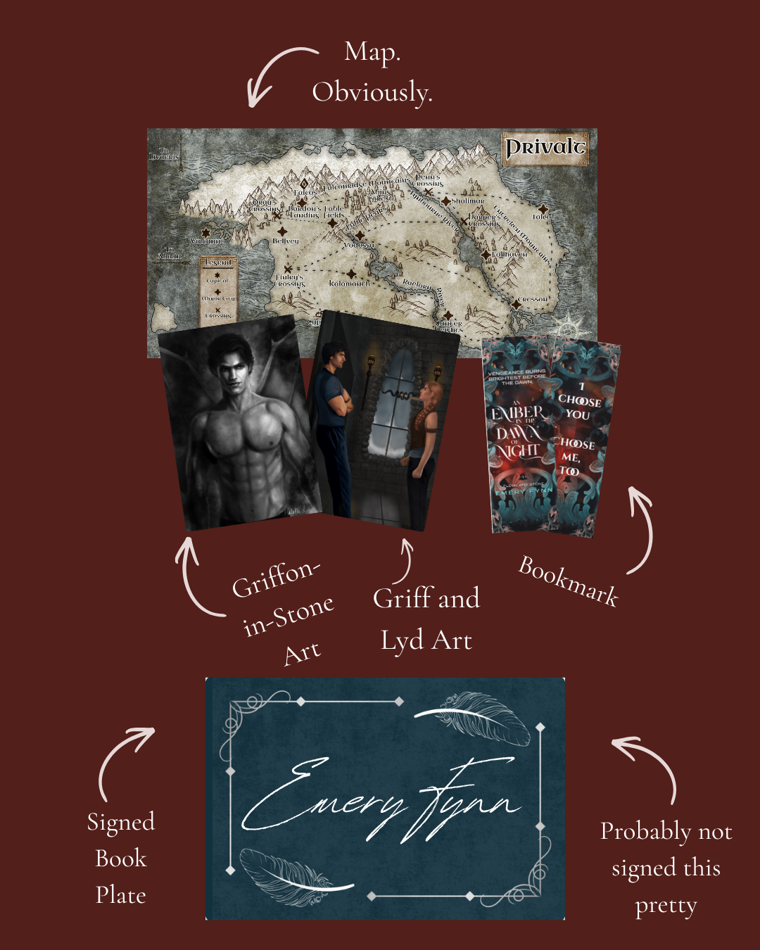 Bookplate and swag